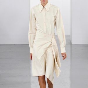 Ports 1961 Silk Button Wrap Skirt